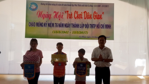 Ngày hội “Trò chơi dân gian” chào mừng kỷ niệm 76 năm ngày thành lập Đội TNTP Hồ Chí Minh