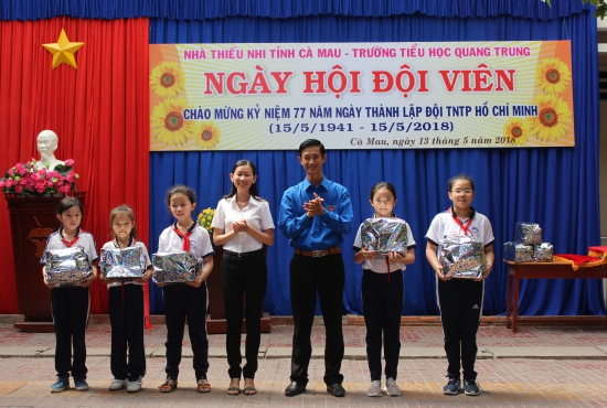 Chương trình “Ngày hội Đội viên” tổ chức tại Trường Tiểu học Quang Trung