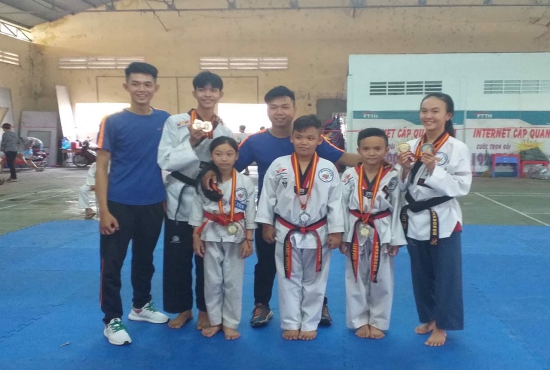 CLB Võ Taekwondo Nhà Thiếu nhi tỉnh đạt nhiều huy chương Giải Vô địch trẻ Taekwondo các CLB tỉnh Cà Mau năm 2019.